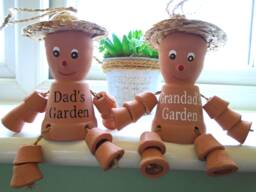 Personalized Terracotta Flower Pot Man Garden Decor Gift - thumbnail 1