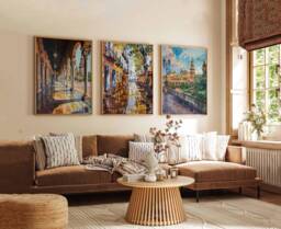 Set Of 3 Seville Spain Travel Poster, Art Print, Spanish Wall Art, Decor, Gift - thumbnail 1
