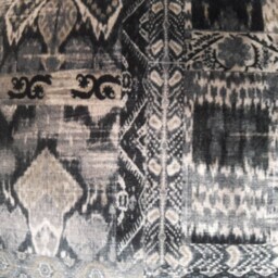 Gp&j Baker Rio in Midnight Persian Kilim Ikat Velvet Pillow Cover - thumbnail 3