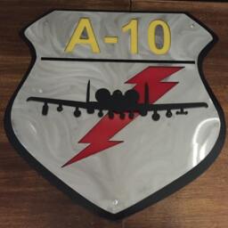 Metal A-10 Warthog Sign Tri-Layered 14Ga Steel Military Wall Art - thumbnail 2