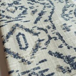 Space Blue Linen Valance - Premier Prints Belgian Panel - Navy Designer Window Treatments - Straight Or Wavy Luxury Valance - thumbnail 4