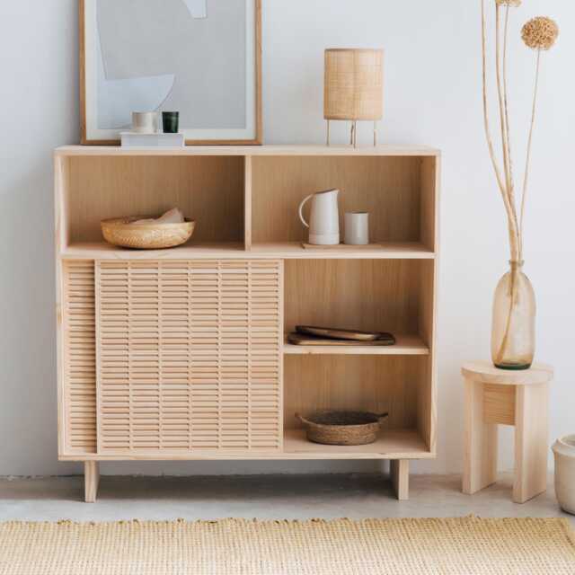 Solid Wood Sideboard, Handmade Furniture - Formentera - image 1