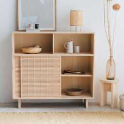 Solid Wood Sideboard, Handmade Furniture - Formentera - thumbnail 1
