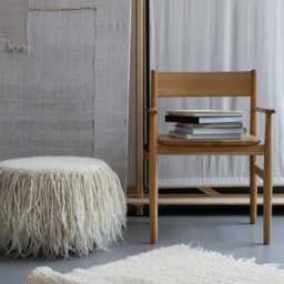 Handmade Wool Rug, Handwoven Natural White Carpet, Minimalist Cozy Living Room Decor, Scandinavian Rug - thumbnail 3