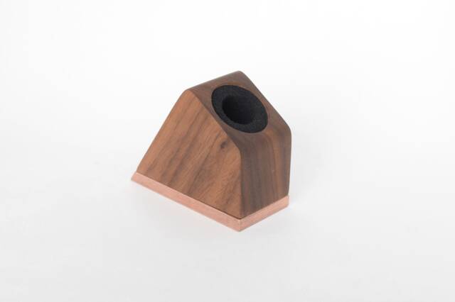 Penwell Craftsman Mini Deluxe - Walnut/Copper The Pen Cap Holder For Capped Fountain Pens & Rollerballs - image 1