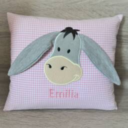 Pillow Donkey 3D Ears, Pillow, Name Pillow Donkey, Baptism Birth 3 D Mule - thumbnail 2
