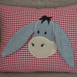 Pillow Donkey 3D Ears, Pillow, Name Pillow Donkey, Baptism Birth 3 D Mule - thumbnail 4