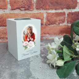 Personalised Memorial Tea Light Candle Holder - Remembrance For Loved Ones With Photo - thumbnail 3