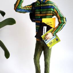 The Computer Science Professor-Paper Mache Sculpture - thumbnail 3