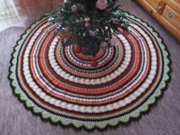 Large Mandala Crochet Christmas Tree Skirt