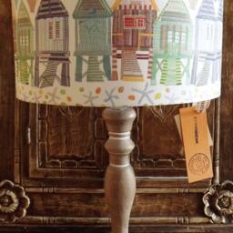 Handmade Beach Huts Lamp Shade Seaside Pastel Lightshade - thumbnail 3