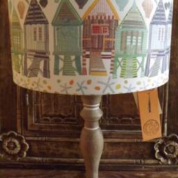 Handmade Beach Huts Lamp Shade Seaside Pastel Lightshade - thumbnail 2