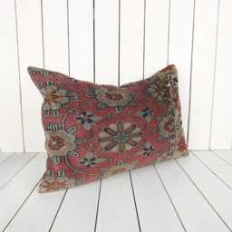 Handmade Vintage Turkish Kilim Pillow Cover 16x24 Decorative Cushion - thumbnail 2