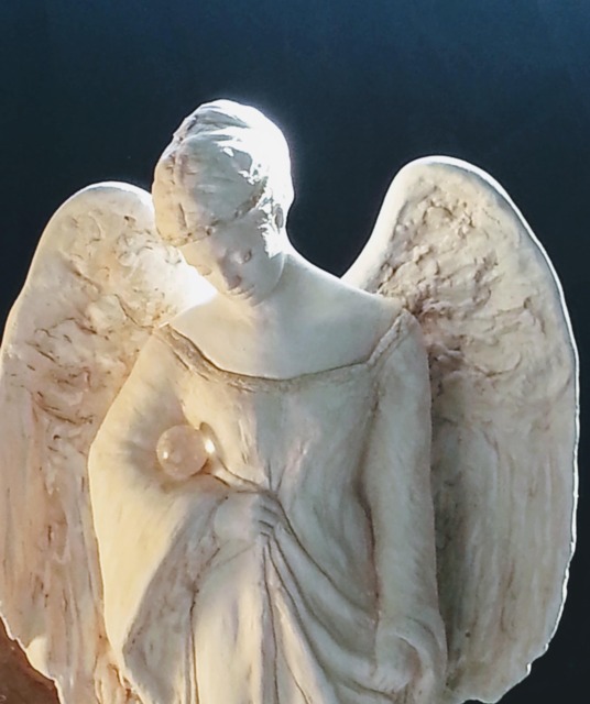 Angel Of The Winter's Moon - Fine Art Print - Lisa Azzano Sculptures