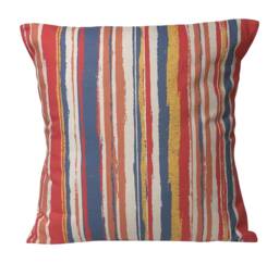 1 X Marcel Stripe Red Blue Orange Yellow Cotton Scatter Pillow Cushion Cover 16