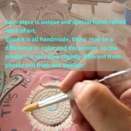 Handmade Ceramic Shabbat Candlestick Set, Turquoise Fish Design, Jewish Wedding Israeli Art Gift - thumbnail 4