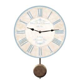 Blue Clock - Baby Stats Nursery Wall Clock - thumbnail 2