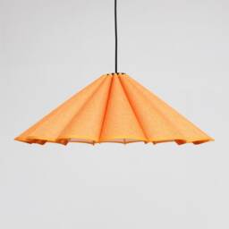 Handmade Candy Orange Linen Pendant Lamp Modern Style - thumbnail 3