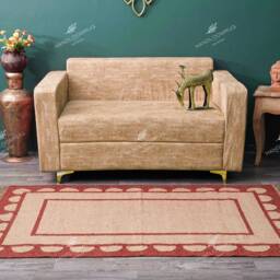 Handwoven Jute Area Rug Custom Natural Fiber Accent Rug - thumbnail 3