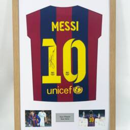 Diy Football Shirt Frame Adult Jersey Display Case With Photo & Text Plaque - thumbnail 3