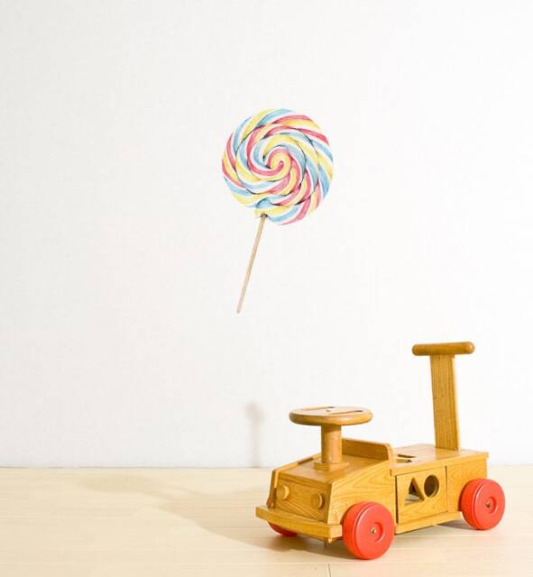 Colourful Swirly Lollipop Wall Sticker Decal - Kids Stickers, Animals Childrens Decals, Art, Room