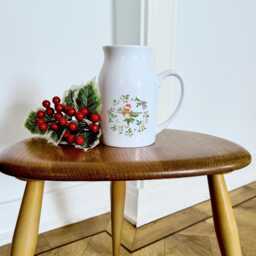Christmas Hazel Dormouse Flower Jug - Personalised Mouse Vase Wildlife Lover Gift Cute Mice Design Woodland Animals - thumbnail 3