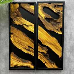 Handmade Live Edge Olive Wood Wall Art Modern Rustic Decor, Natural Hanging - thumbnail 3