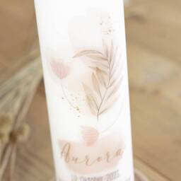 Birthday Candle For Girls - Aurora Designed in Pink & Gold Tones - thumbnail 2