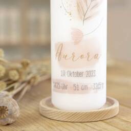 Birthday Candle For Girls - Aurora Designed in Pink & Gold Tones - thumbnail 3