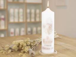 Birthday Candle For Girls - Aurora Designed in Pink & Gold Tones - thumbnail 1
