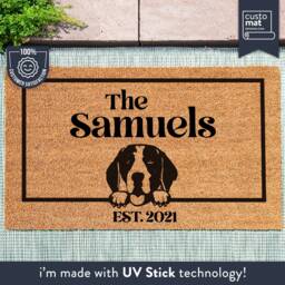 Beagle Dog Door Mat - Doormat Pet Gift Custom Breed Personalized Animal Couples New Home Gift - thumbnail 1
