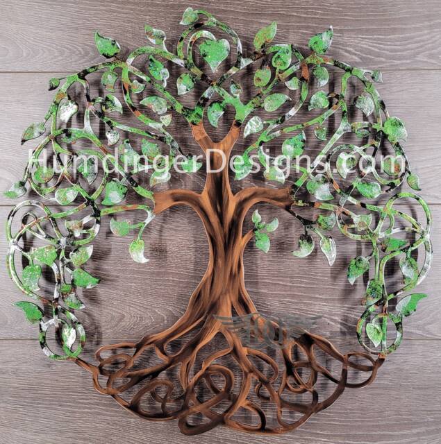 Custom - Infinity Tree Metal Wall Art Carve Your Initials Personalized Lovers Large Of Life - image 1