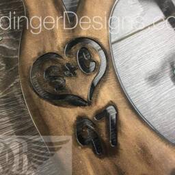 Custom - Infinity Tree Metal Wall Art Carve Your Initials Personalized Lovers Large Of Life - thumbnail 2
