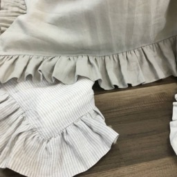 Linen Ruffle Duvet Cover - Reversible, Grab A Unique Reversible Duvet Cover in More Than 40 Colors Choices - thumbnail 4