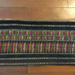 Vintage Handmade Hmong Tho Handwoven Silk Cotton Pillow Cover - thumbnail 3
