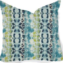 Pillows Covers - Navy Indigo Natural Ikat Modern- All Sizes 16x16 18x18 Throw Toss Accent Pillow - thumbnail 3