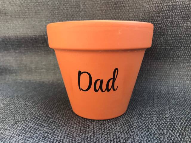 Dad Plant Pot, Christmas Present, Fathers Day Gift, Garden Unique Present For - image 1