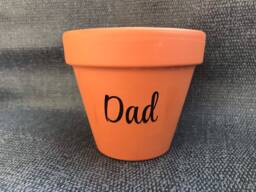 Dad Plant Pot, Christmas Present, Fathers Day Gift, Garden Unique Present For