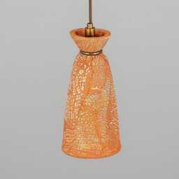 Parva Ceramic Bathroom Pendant Light Red Iron 5.5 - thumbnail 3