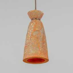 Parva Ceramic Bathroom Pendant Light Red Iron 5.5 - thumbnail 2