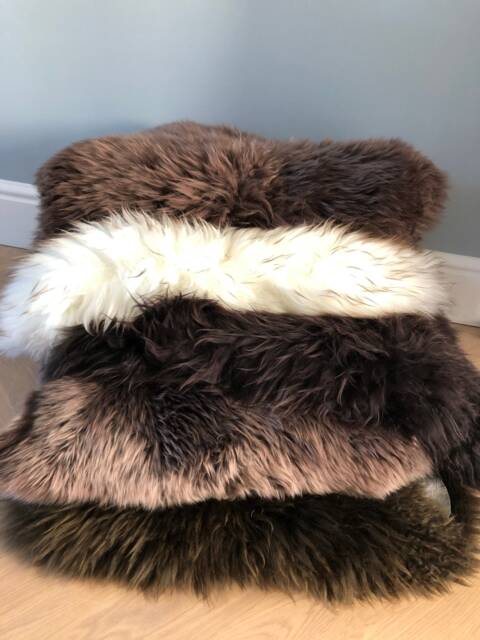 Brown Sheepskin Rugs, Chocolate Brown Sheepskin, Genuine Luxury Dark Cocoa Rug, Amazing Gift - image 1