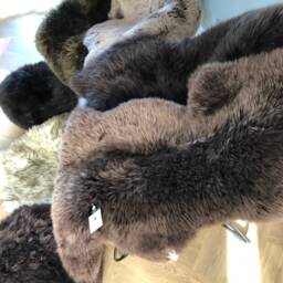 Brown Sheepskin Rugs, Chocolate Brown Sheepskin, Genuine Luxury Dark Cocoa Rug, Amazing Gift - thumbnail 4