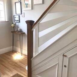 Rustic Wood Console Table With Hairpin Legs Hallway Radiator Shelf - thumbnail 2