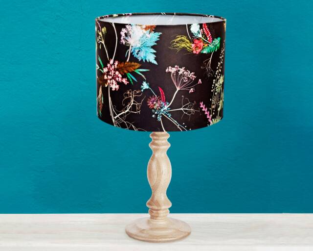 Edwardian Bloom Floral Lampshade, Light Shade For Ceiling, Pendant Hanging Lamp Table Lamp, Chocolate Tone Brown - image 1