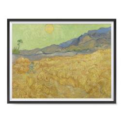 Vincent Van Gogh Art Reproduction Posters - Poster Printing Wall Print For Home Office Decor Wheatfield With A Reaper - thumbnail 1