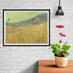 Vincent Van Gogh Art Reproduction Posters - Poster Printing Wall Print For Home Office Decor Wheatfield With A Reaper - thumbnail 2