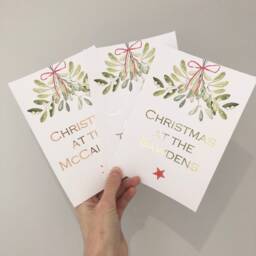 Family Christmas Print, Foil Decor, Homeware Mistletoe Personalised Gift - thumbnail 1
