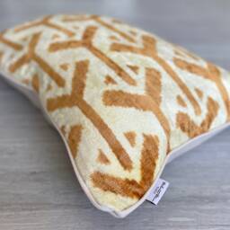"Velvet Ikat Pillow Cover Arrows - Decorative Cushion For Sofa Or Bed - 16""x24" - thumbnail 2
