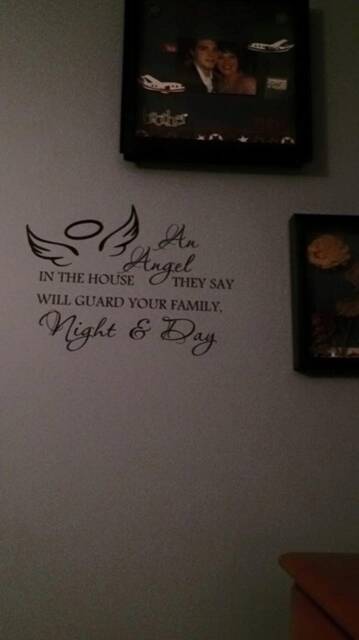 Angel Guard Your Family Vinyl Wall Decal - image 1
