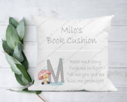 Personalised Cushion, Pocket Child Pillow, Book Holder, Pillow For Child, Sleep Aid, Animals Little Duck - thumbnail 1